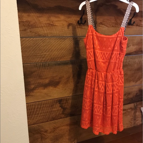 NWOT pretty burnt orange colored dress - Picture 2 of 4
